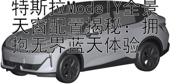 特斯拉ModelY全景天窗配置揭秘：拥抱无界蓝天体验