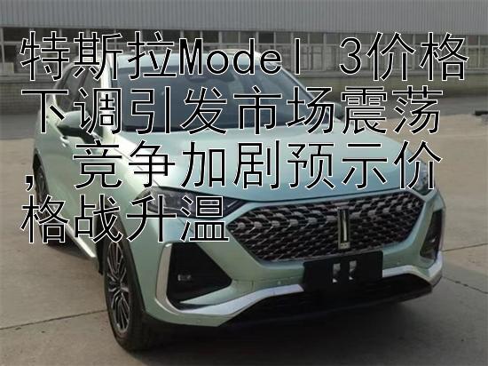 特斯拉Model 3价格下调引发市场震荡，竞争加剧预示价格战升温