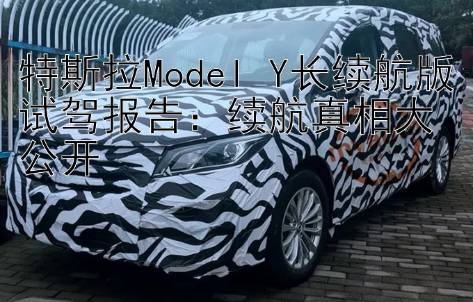 特斯拉Model Y长续航版试驾报告：续航真相大公开